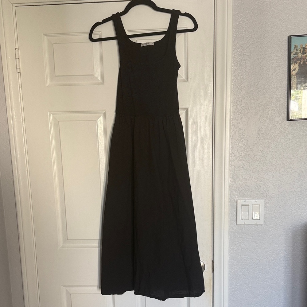 Stateside Black Sleeveless Midi Dress